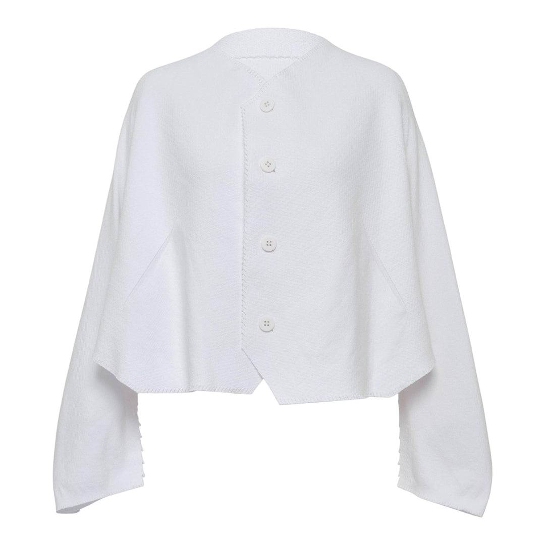 Club21 - ISSEY MIYAKE - Campagne Cardigan - CARDIGANS - White