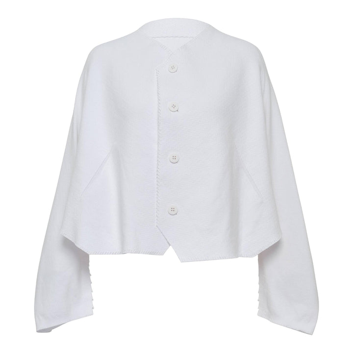 Club21 - ISSEY MIYAKE - Campagne Cardigan - CARDIGANS - White
