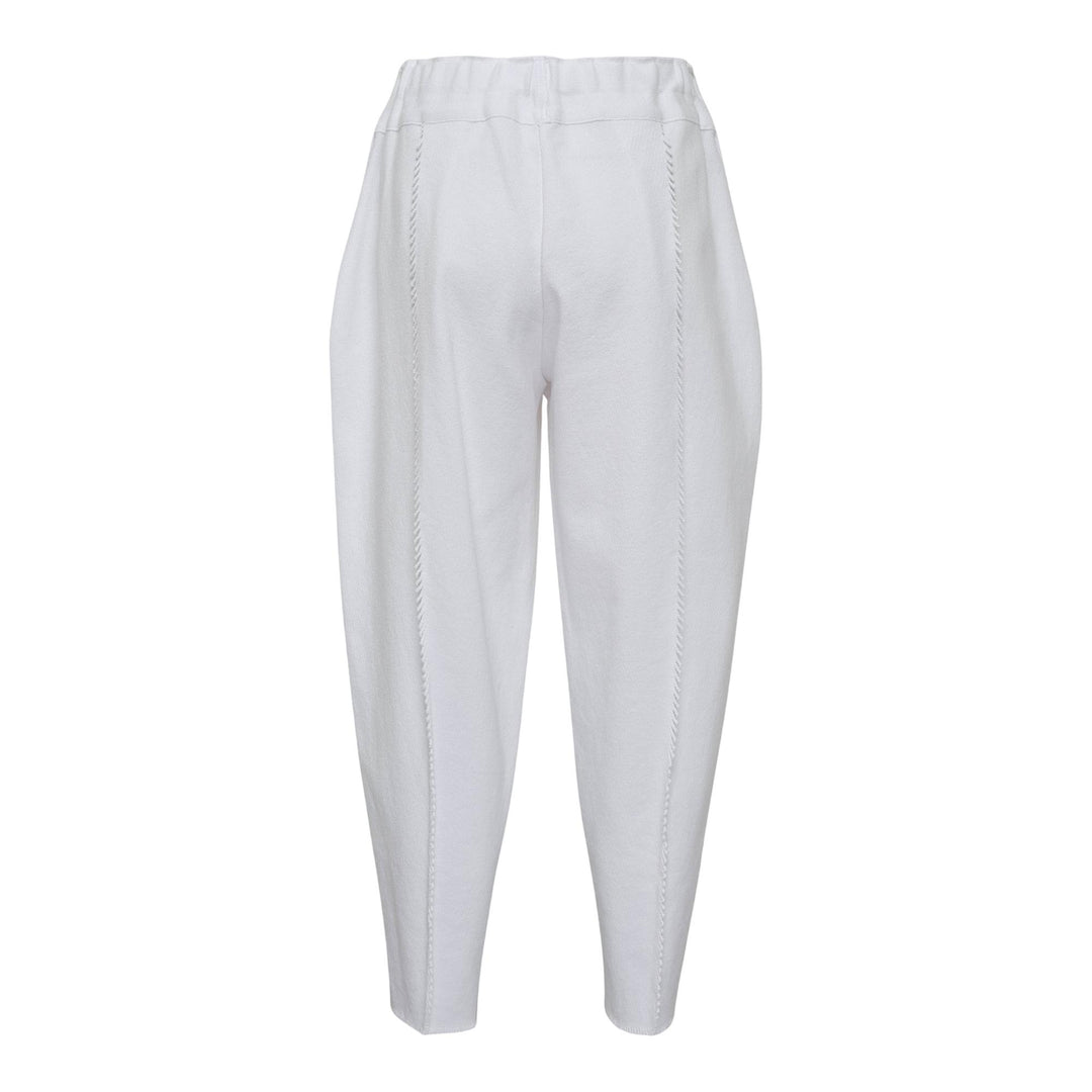 Club21 - ISSEY MIYAKE - Campagne Knit Pants - KNIT PANTS - White