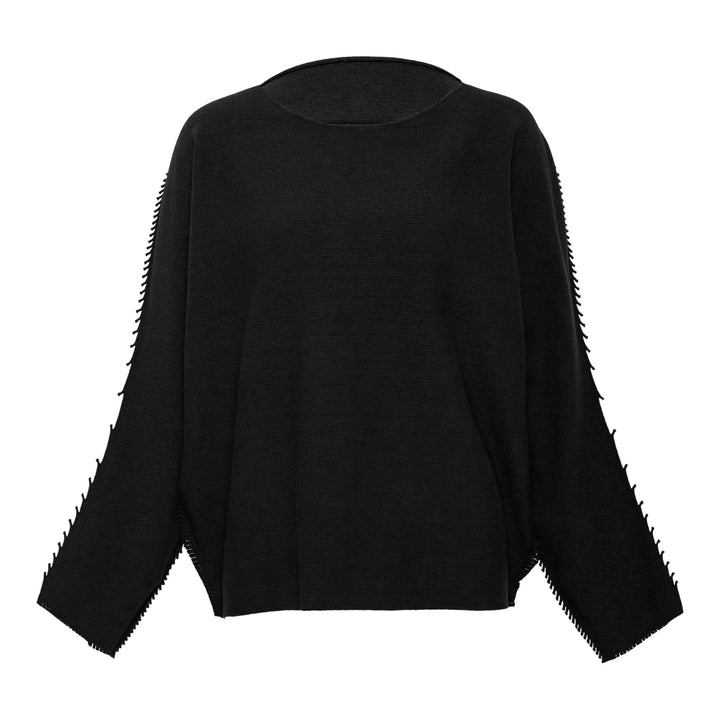 Club21 - ISSEY MIYAKE - Campagne Knit Top - KNIT TOPS - Black