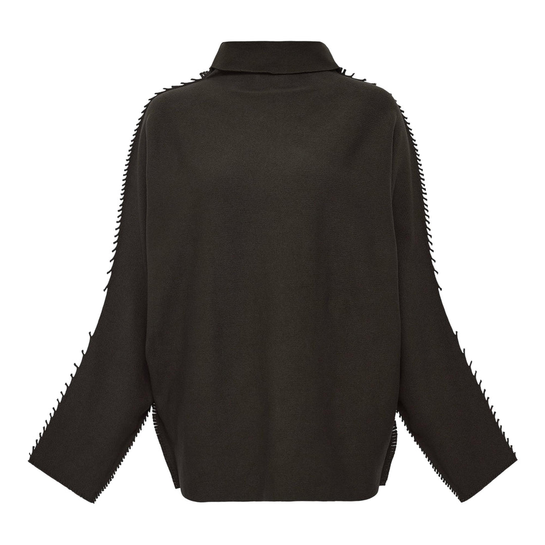 Club21 - ISSEY MIYAKE - Campagne Knit Top - KNIT TOPS - Khaki