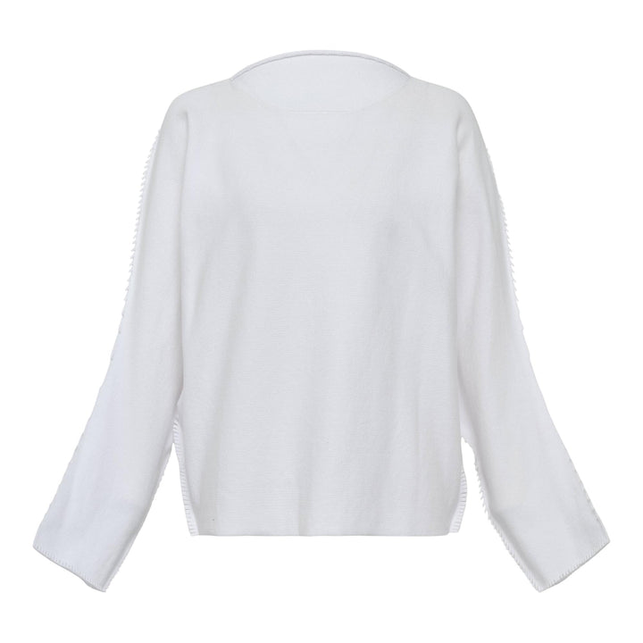 Club21 - ISSEY MIYAKE - Campagne Knit Top - KNIT TOPS - White