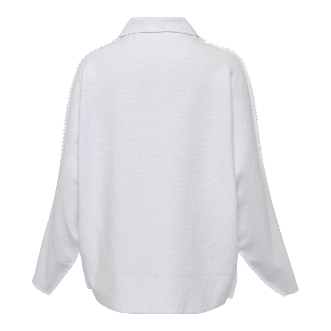 Club21 - ISSEY MIYAKE - Campagne Knit Top - KNIT TOPS - White