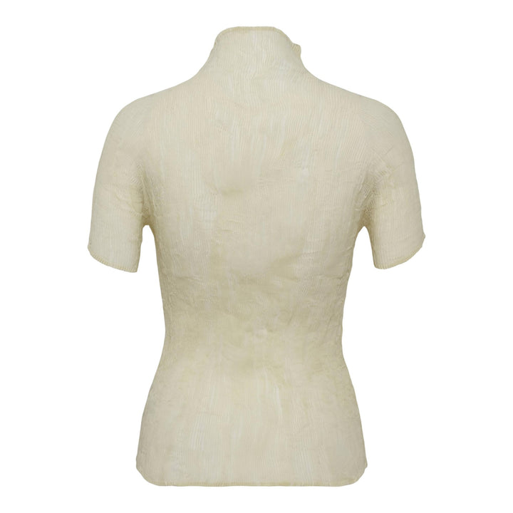 Club21 - ISSEY MIYAKE - Chiffon Twist 3 Woven Top - WOVEN TOPS - Kouzo Ivory