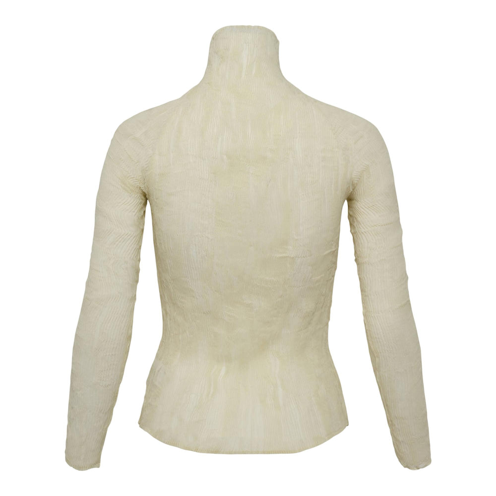 Club21 - ISSEY MIYAKE - Chiffon Twist 3 Woven Top - WOVEN TOPS - Kouzo Ivory