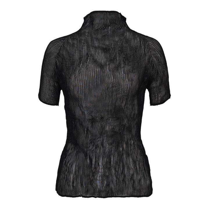 Club21 - ISSEY MIYAKE - Chiffon Twist BKWT-56 Woven Top - WOVEN TOPS - Black