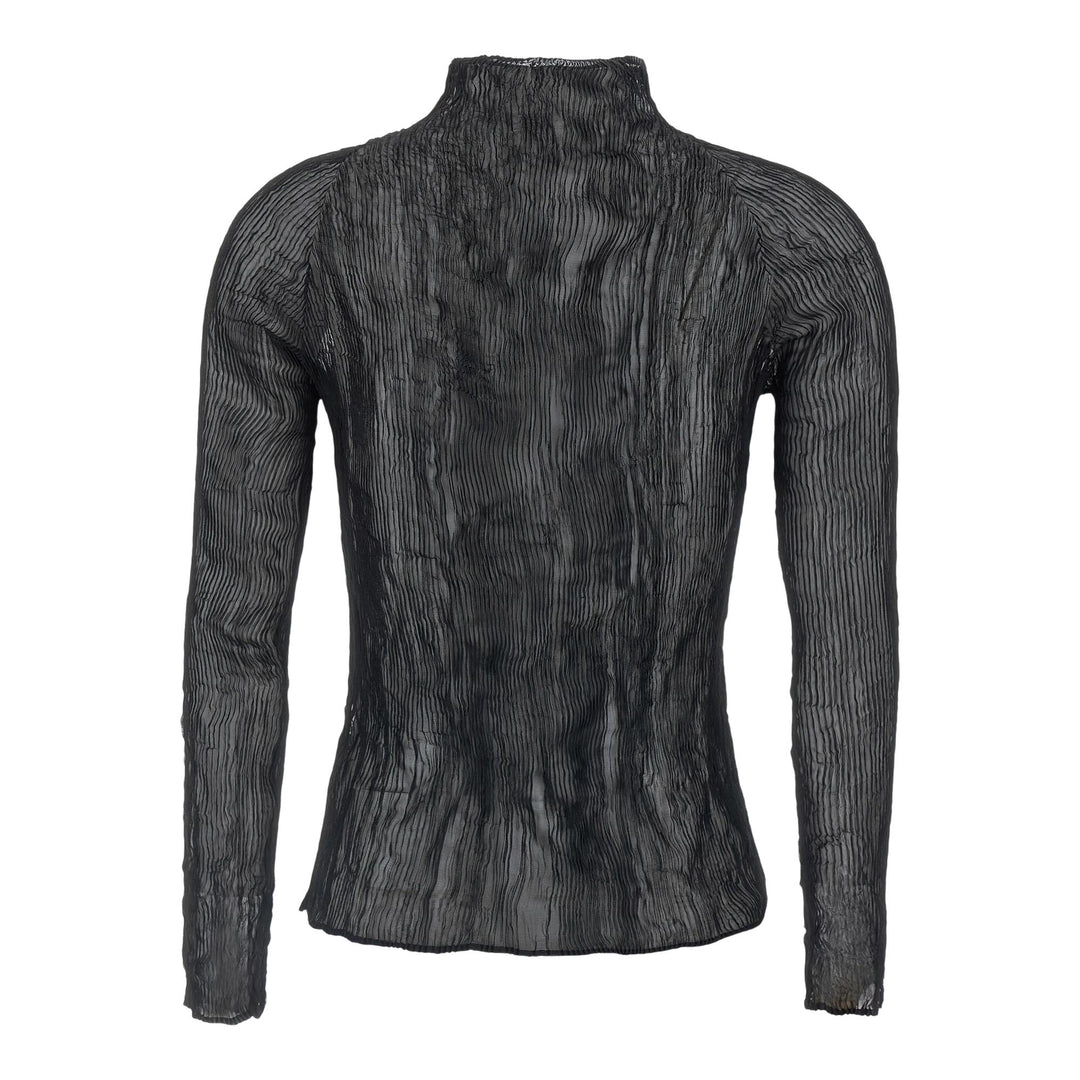 Club21 - ISSEY MIYAKE - Chiffon Twist Shirt - SHIRTS - Black