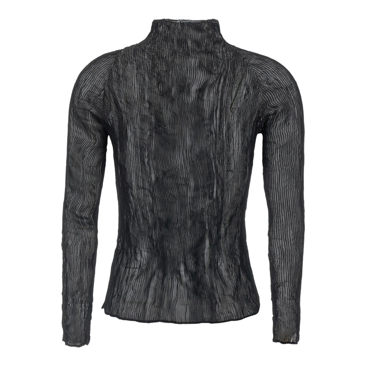Club21 - ISSEY MIYAKE - Chiffon Twist Shirt - SHIRTS - Black