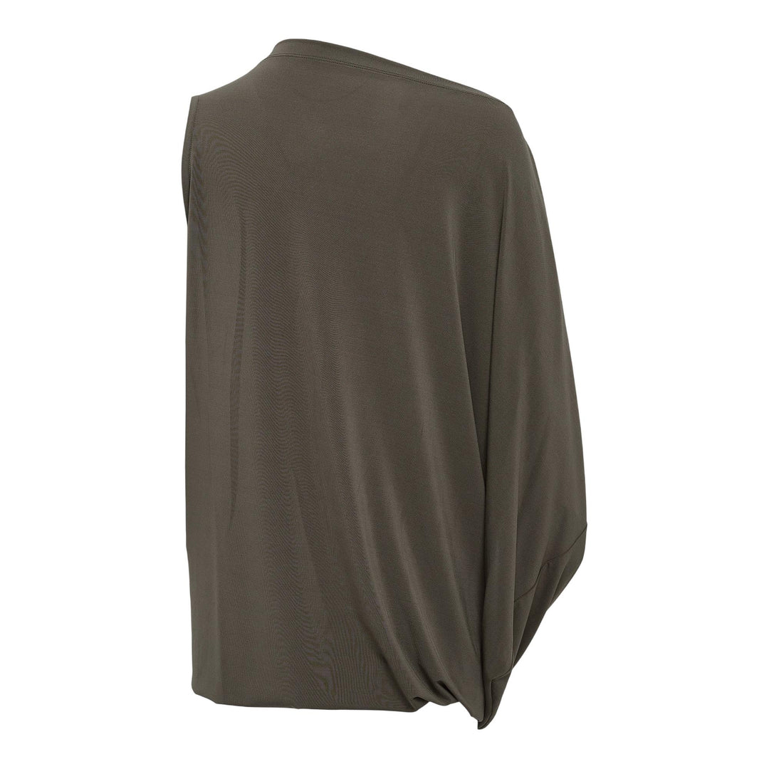 Club21 - ISSEY MIYAKE - Drape Jersey-58 Knit Dress - KNIT DRESSES - Khaki