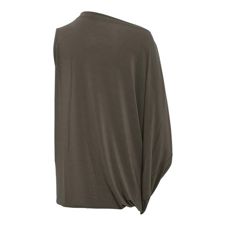Club21 - ISSEY MIYAKE - Drape Jersey-58 Knit Dress - KNIT DRESSES - Khaki