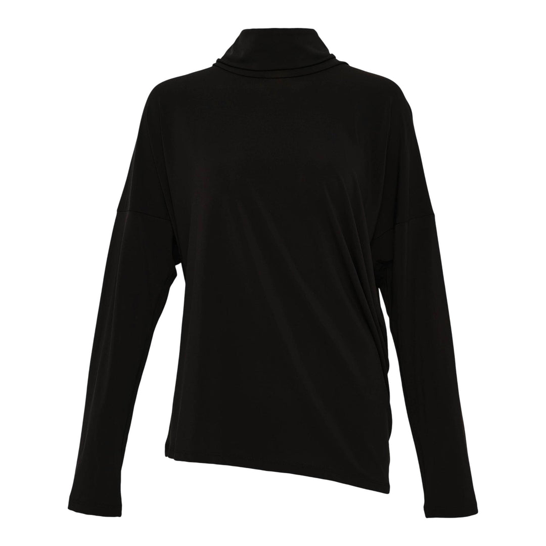 Club21 - ISSEY MIYAKE - Drape Jersey-58 Knit Top - KNIT TOPS - Black