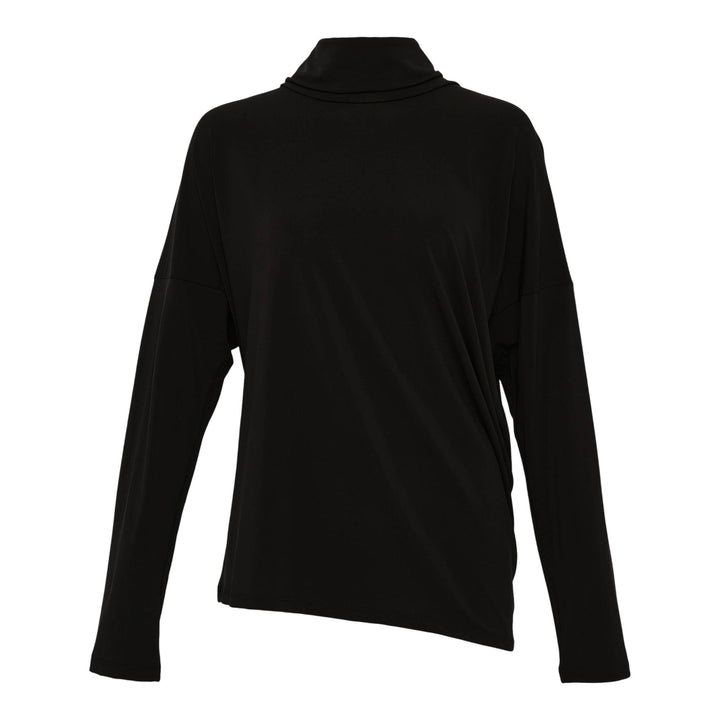 Club21 - ISSEY MIYAKE - Drape Jersey-58 Knit Top - KNIT TOPS - Black