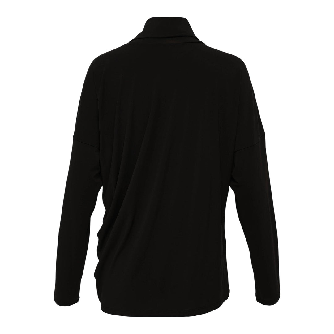 Club21 - ISSEY MIYAKE - Drape Jersey-58 Knit Top - KNIT TOPS - Black