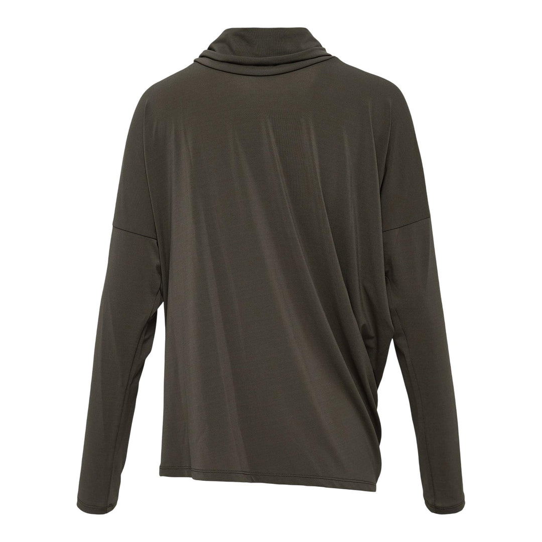 Club21 - ISSEY MIYAKE - Drape Jersey-58 Knit Top - KNIT TOPS - Khaki