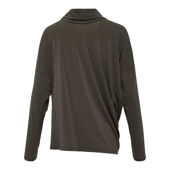 Club21 - ISSEY MIYAKE - Drape Jersey-58 Knit Top - KNIT TOPS - Khaki