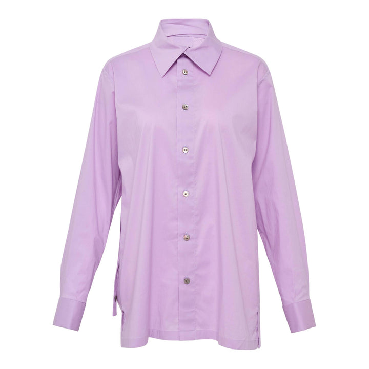 Club21 - ISSEY MIYAKE - Fastened Shirt Woven Top - WOVEN TOPS - Purple
