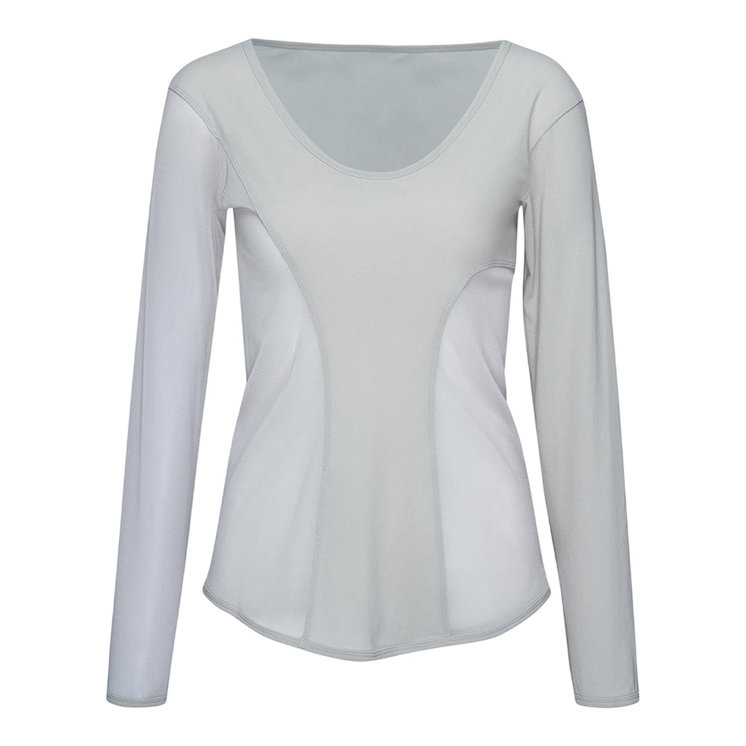 ISSEY MIYAKE Figure Mesh Shirt Light Gray 1