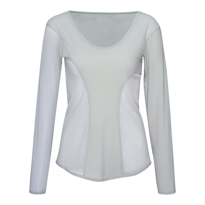 ISSEY MIYAKE Figure Mesh Shirt Light Gray 1