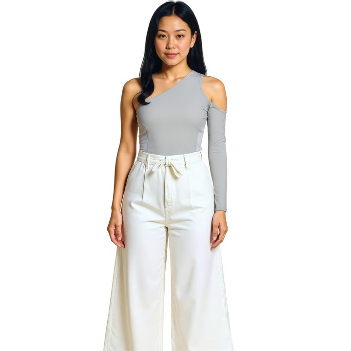 Club21 - ISSEY MIYAKE - Figure Mesh Shirt - KNIT TOPS - Light Grey