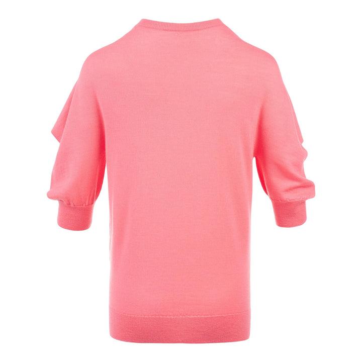 Club21 - ISSEY MIYAKE - Four-Sleeved (Wool) Top - BLOUSES - Light Pink