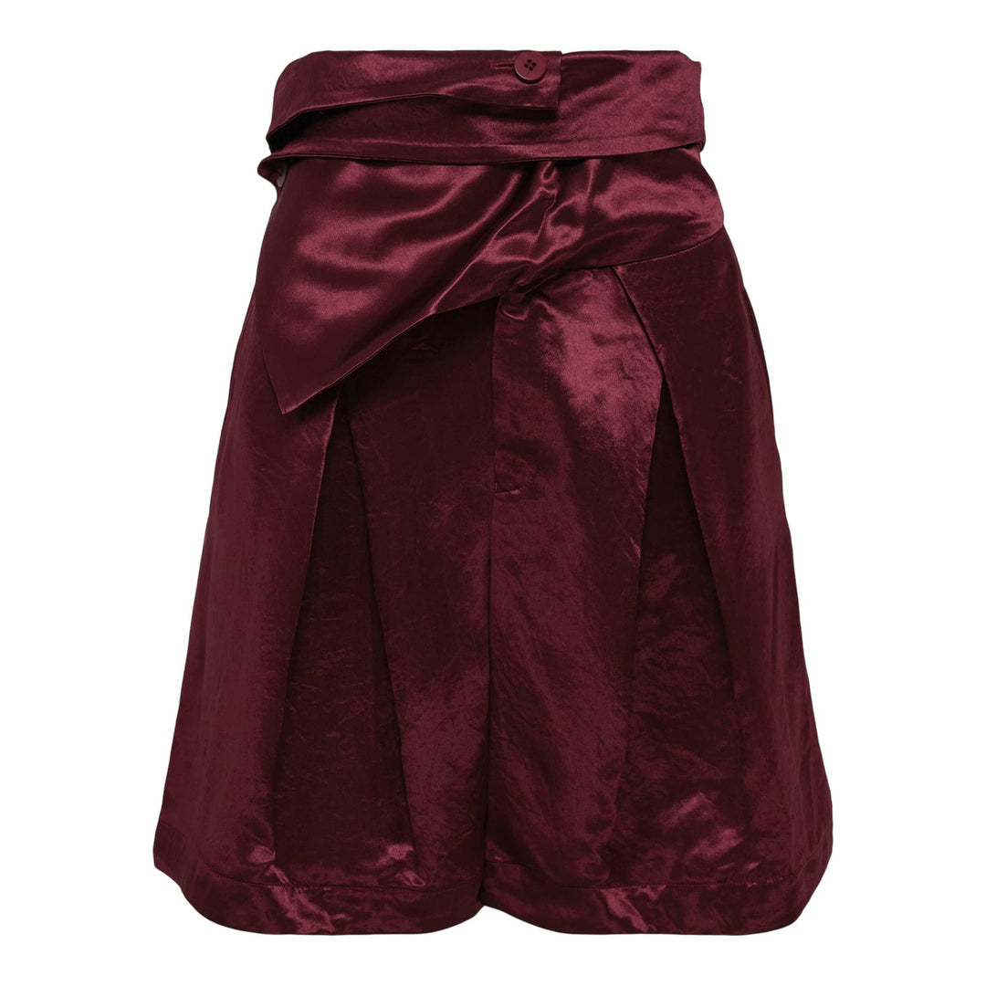 Club21 - ISSEY MIYAKE - Gleam Wide Pants Short - SHORTS - Dark Purple