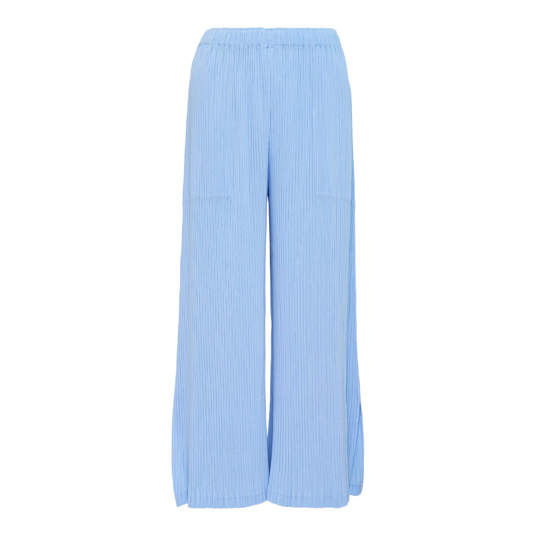 Club21 - ISSEY MIYAKE - Hatching Bottoms Pleated Pants - PLEATED PANTS - Light Blue