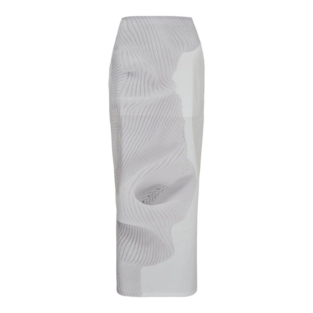 Club21 - ISSEY MIYAKE - Knit As Represented Skirt - SKIRTS - White
