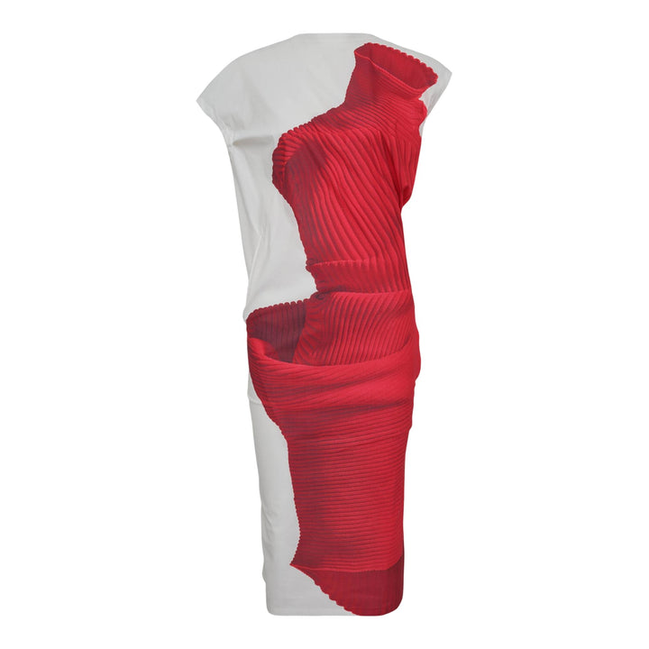 Club21 - ISSEY MIYAKE - Knit As Represented Woven Dress - WOVEN DRESSES - Red