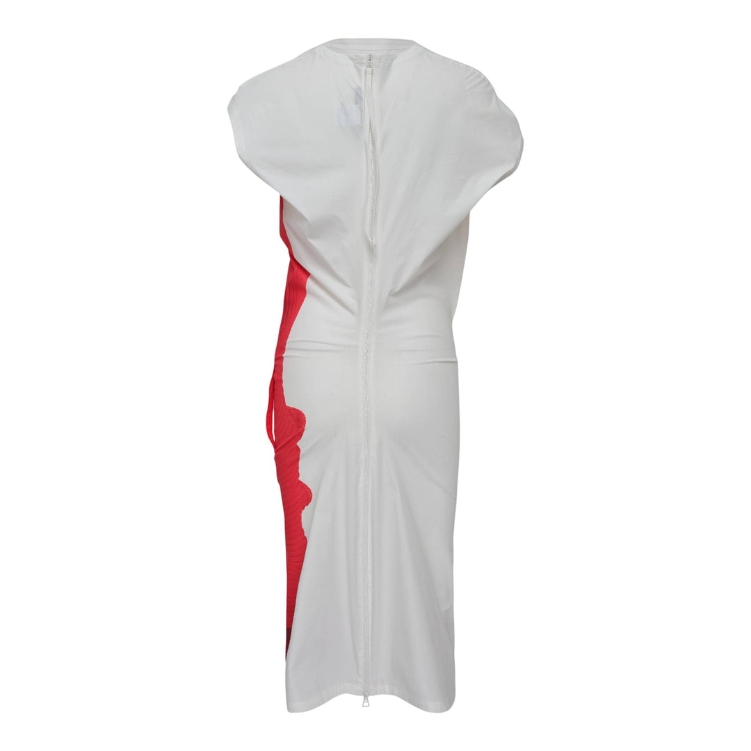 Club21 - ISSEY MIYAKE - Knit As Represented Woven Dress - WOVEN DRESSES - Red