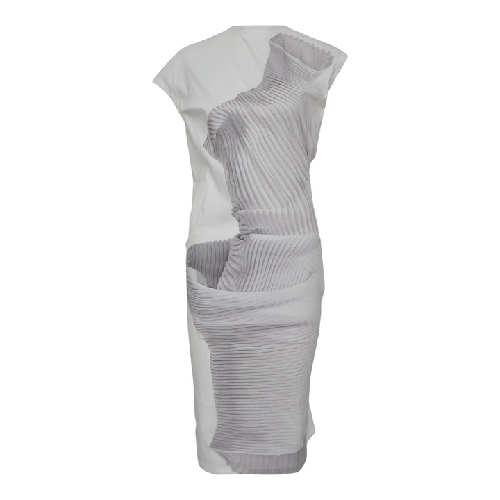 Club21 - ISSEY MIYAKE - Knit As Represented Woven Dress - WOVEN DRESSES - White