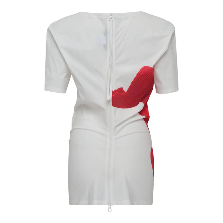 Club21 - ISSEY MIYAKE - Knit As Represented Woven Top - WOVEN TOPS - Red