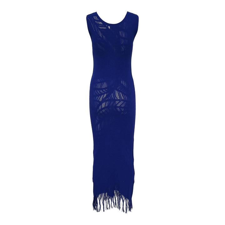 Club21 - ISSEY MIYAKE - Leaf Body Ap Knit Dress - KNIT DRESSES - Dawn Blue