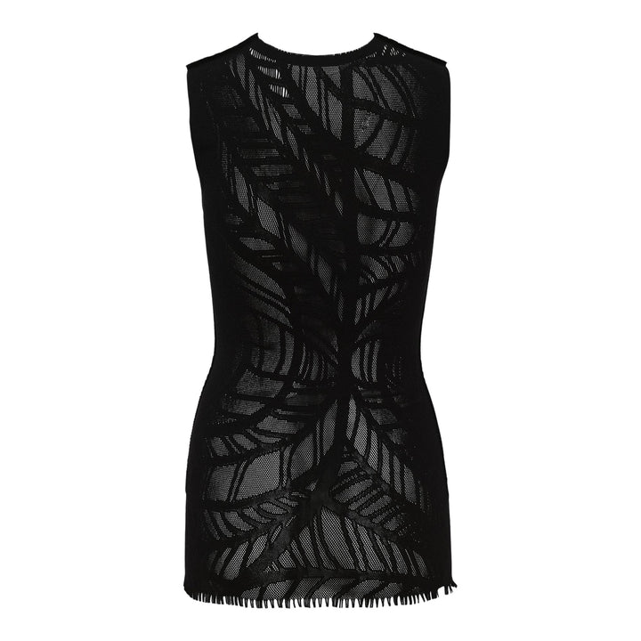 Club21 - ISSEY MIYAKE - Leaf Body Ap Knit Top - KNIT TOPS - Black