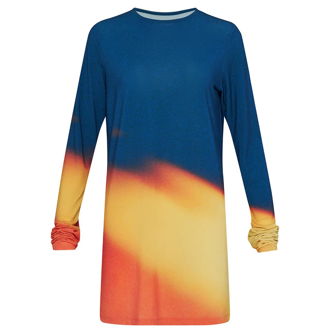 ISSEY_MIYAKE_Light_Leak_Dress_Orange