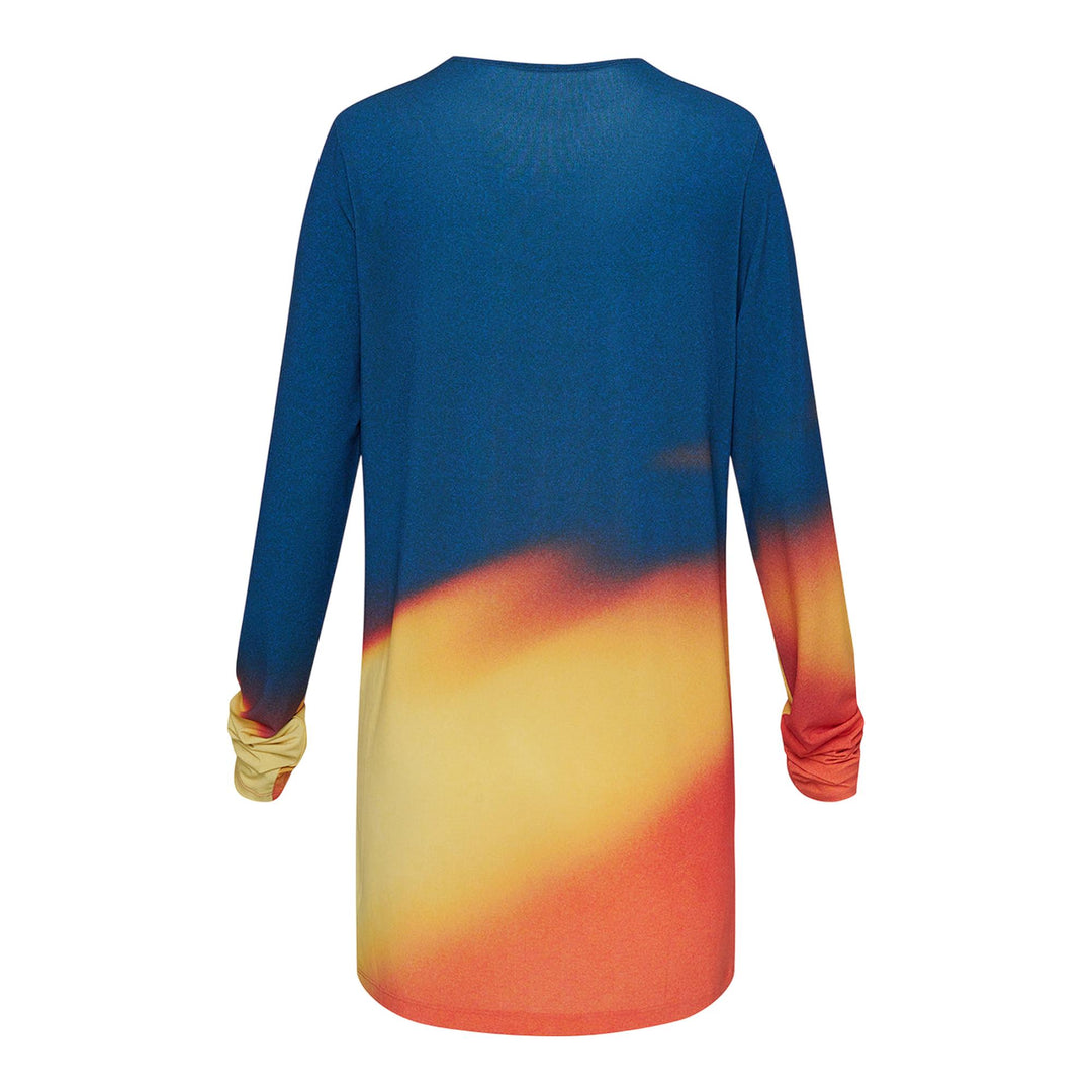 Club21 - ISSEY MIYAKE - Light Leak Tunic - TUNICS - Orange Navy