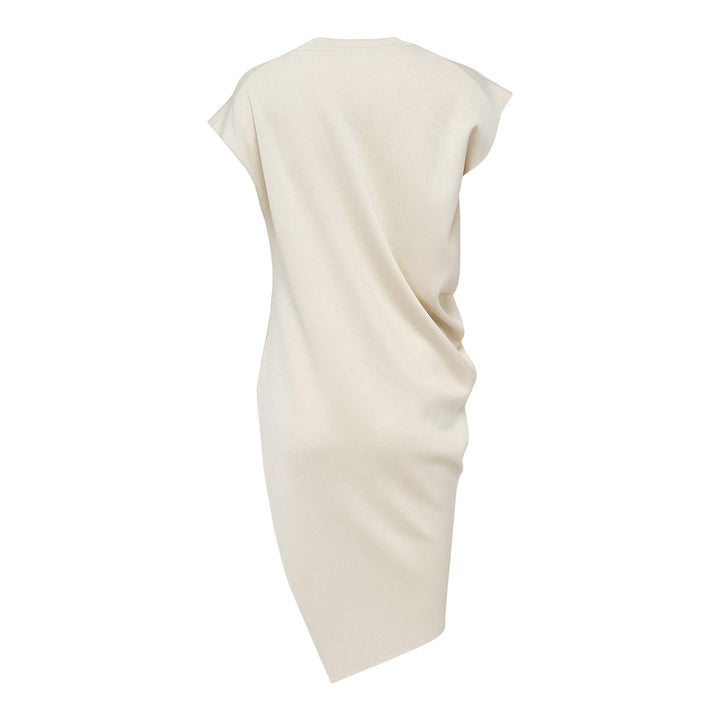 Club21 - ISSEY MIYAKE - Luster Drape Knit Dress - TUNICS - Kouzo Ivory