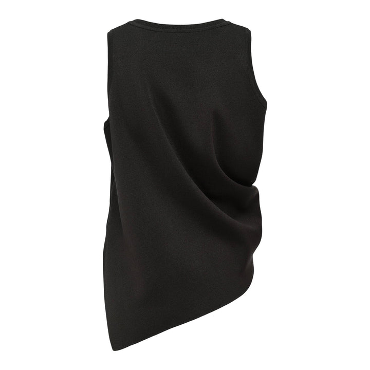 Club21 - ISSEY MIYAKE - Luster Drape Knit Top - KNIT TOPS - Black