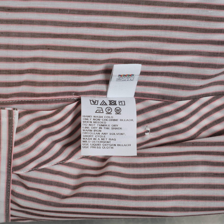 Club21 - ISSEY MIYAKE - Odd Shirt (Stripes) Woven Top - WOVEN TOPS - Pink-Hued