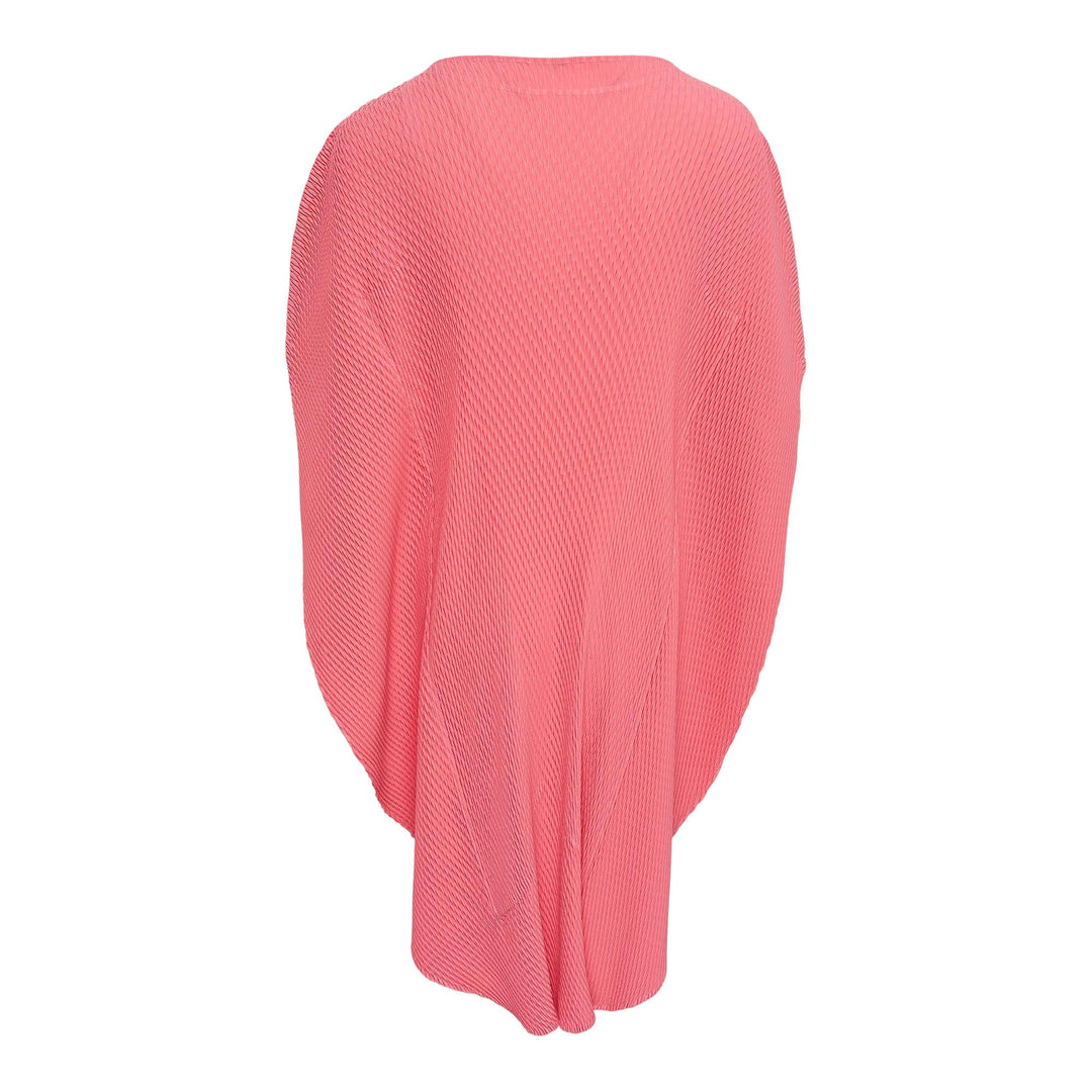 Club21 - ISSEY MIYAKE - Orbicular Pleats Pleated Dress - PLEATED DRESSES - Coral