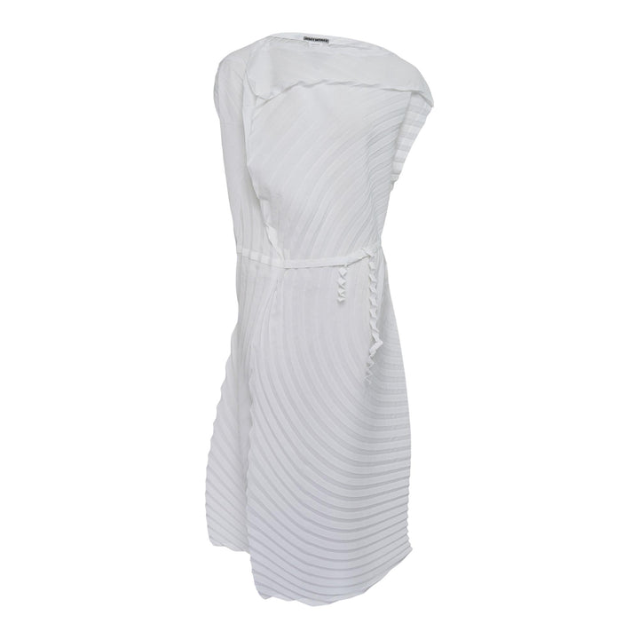 Club21 - ISSEY MIYAKE - Paper Bag Pleats Pleated Dress - PLEATED DRESSES - White