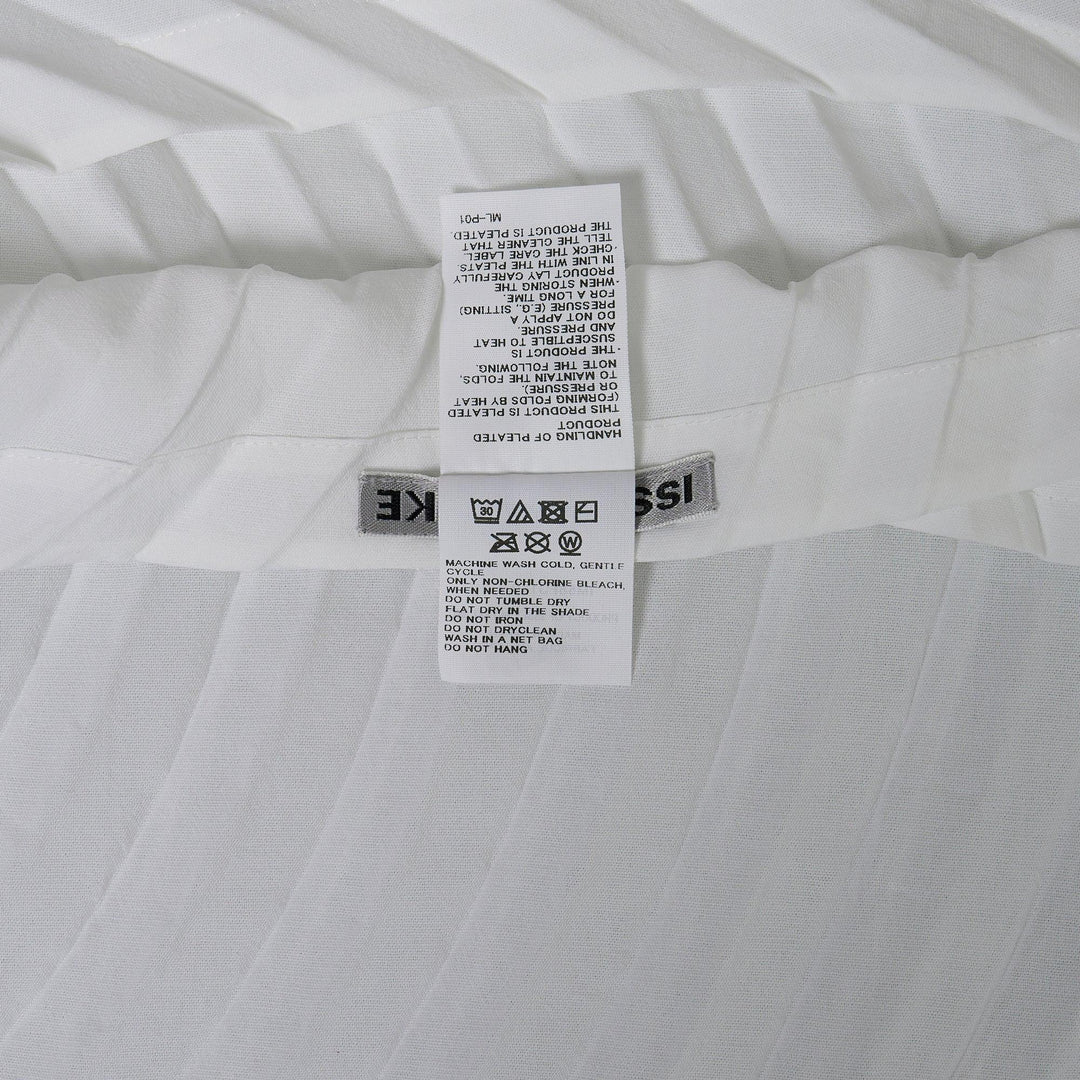 Club21 - ISSEY MIYAKE - Paper Bag Pleats Pleated Dress - PLEATED DRESSES - White