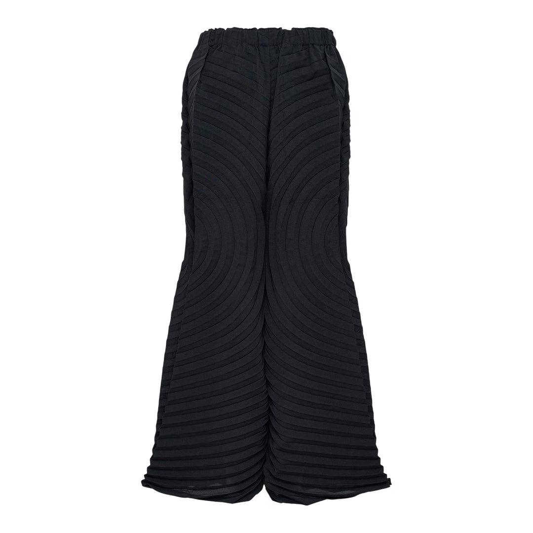 Club21 - ISSEY MIYAKE - Paper Bag Pleats Pleated Pants - PLEATED PANTS - Black