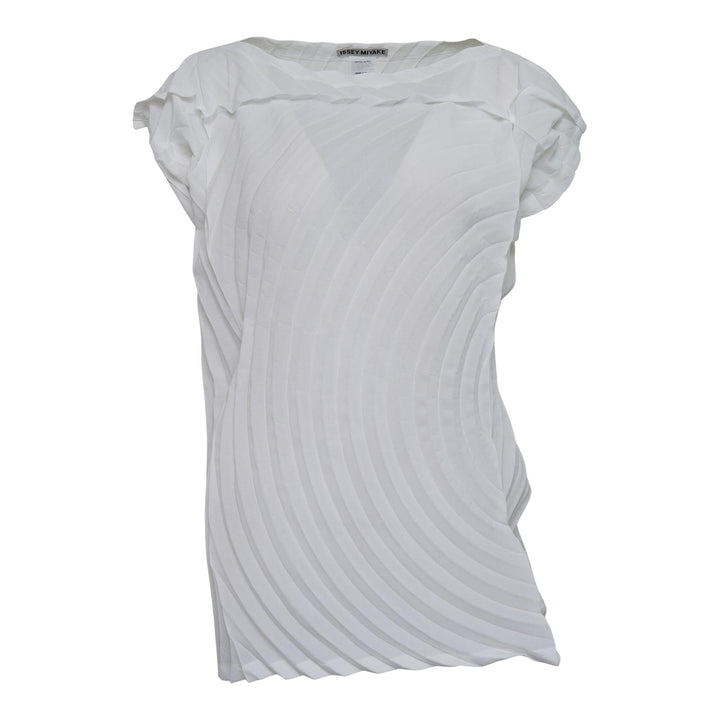 Club21 - ISSEY MIYAKE - Paper Bag Pleats Pleated Top - PLEATED TOPS - White