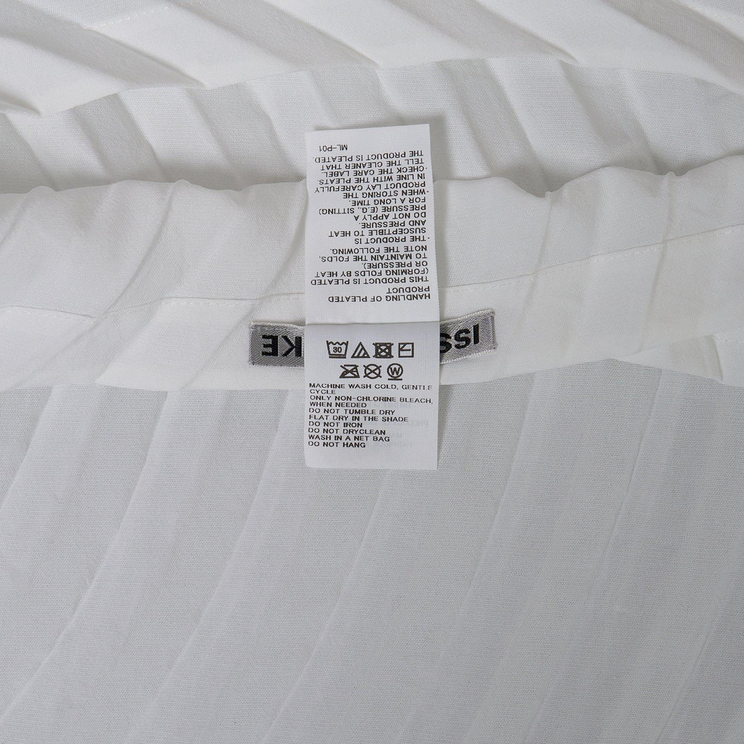 Club21 - ISSEY MIYAKE - Paper Bag Pleats Pleated Top - PLEATED TOPS - White
