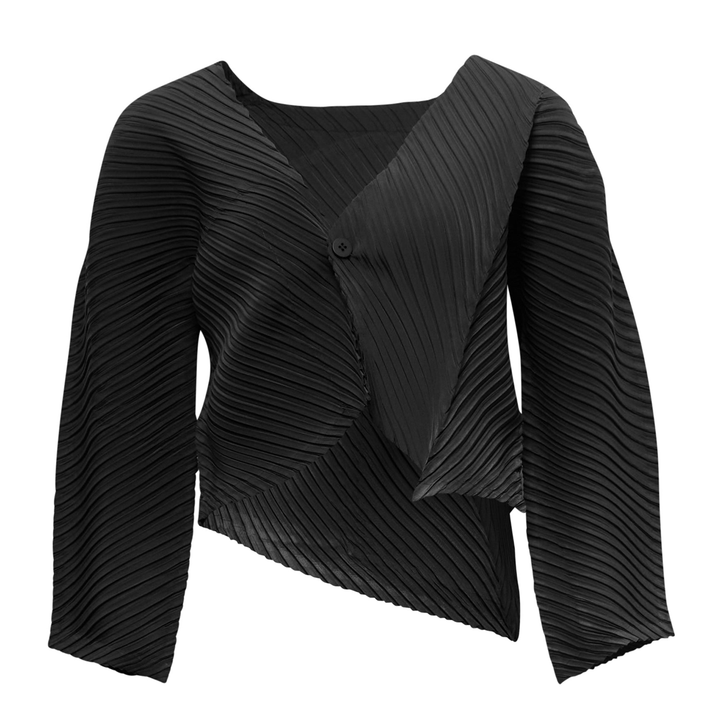 Pleated Cardigan