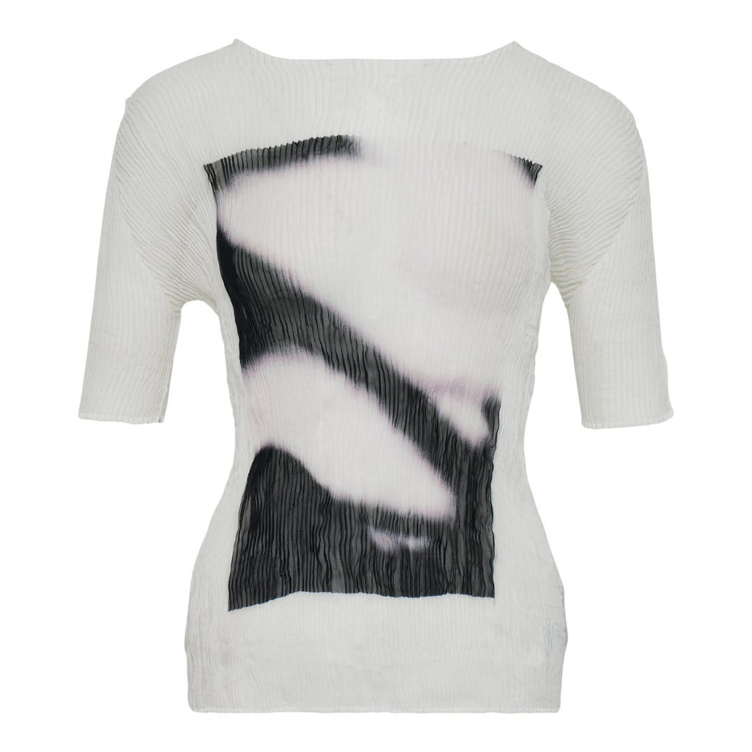 Club21 - ISSEY MIYAKE - Shadow Study Chiffon Twist Woven Top - WOVEN TOPS - Light