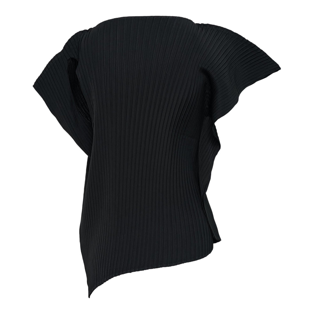 Club21 - ISSEY MIYAKE - Shadow Study Pleats Solid Top - PLEATED TOPS - Black