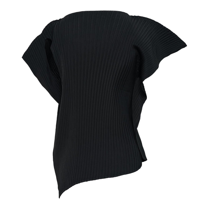 Club21 - ISSEY MIYAKE - Shadow Study Pleats Solid Top - PLEATED TOPS - Black