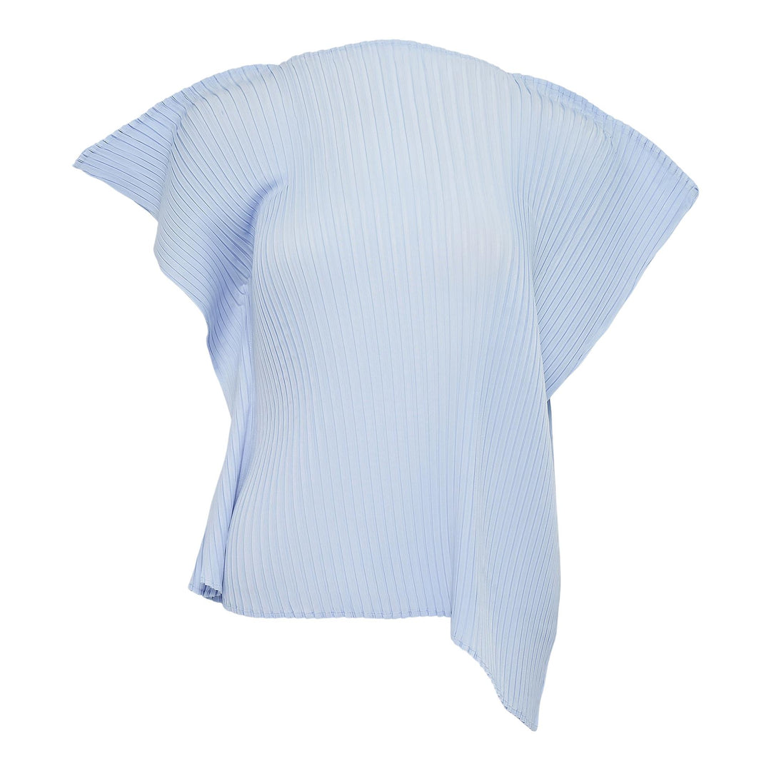 Club21 - ISSEY MIYAKE - Shadow Study Pleats Solid Top - PLEATED TOPS - Nigella Blue