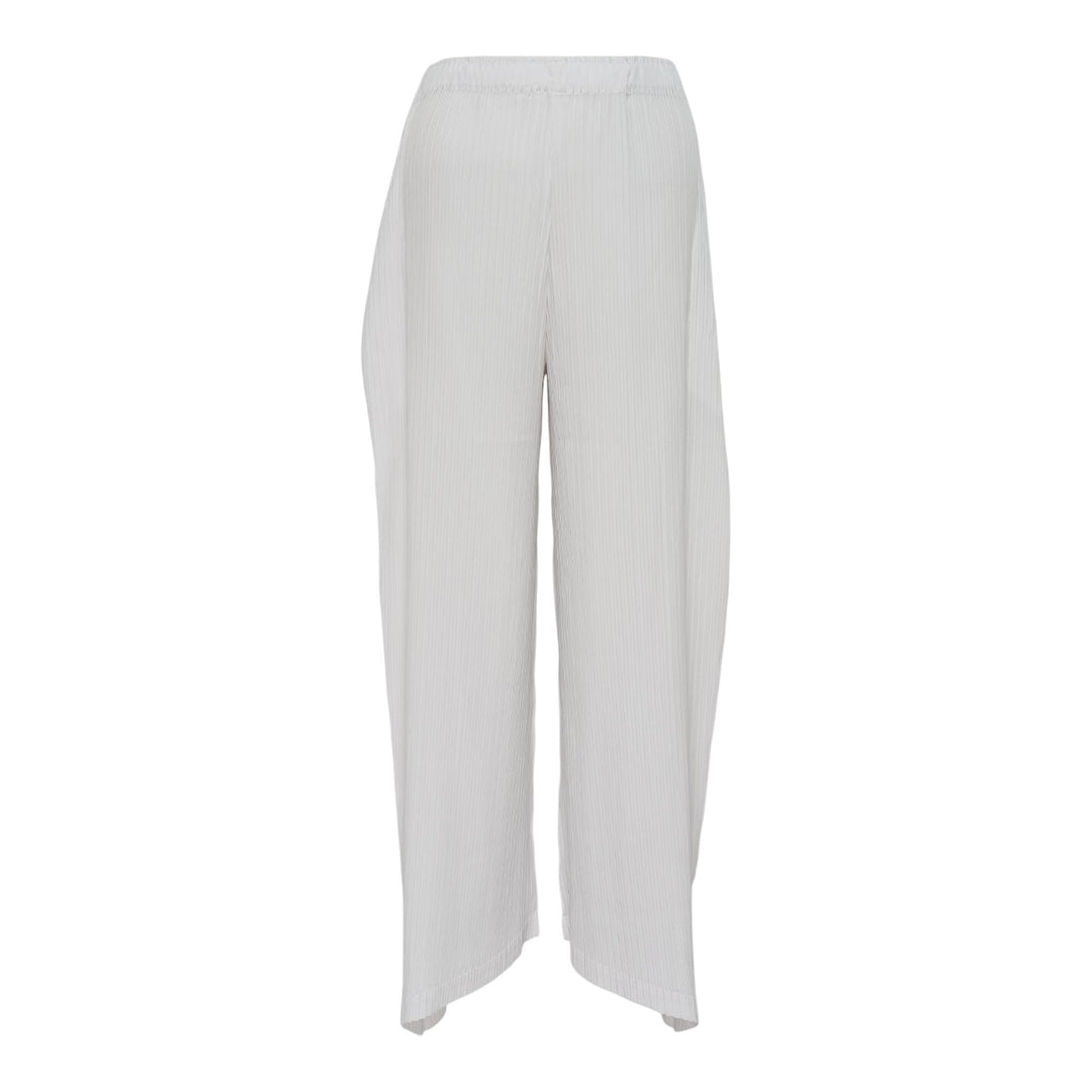 Club21 - ISSEY MIYAKE - Shadow Study Pleats Solid Trousers - PLEATED PANTS - Washi White